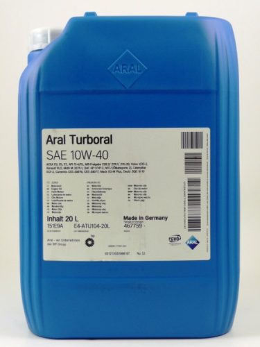 ARAL MEGA TURBORAL LA 10W-40 20 Liter