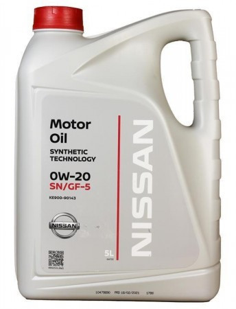 NISSAN MOTOR OIL ST 0W-20 SN/GF5 5Liter