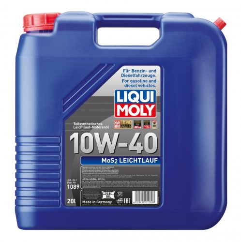 Liqui Moly MoS2 Leichtlauf 10W-40 spec. motorolaj 20l