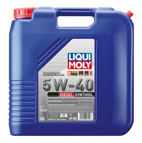 Liqui Moly Diesel Synthoil 5W-40 motorolaj 20l