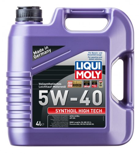 Liqui Moly Synthoil High Tech 5W-40 motorolaj 4l