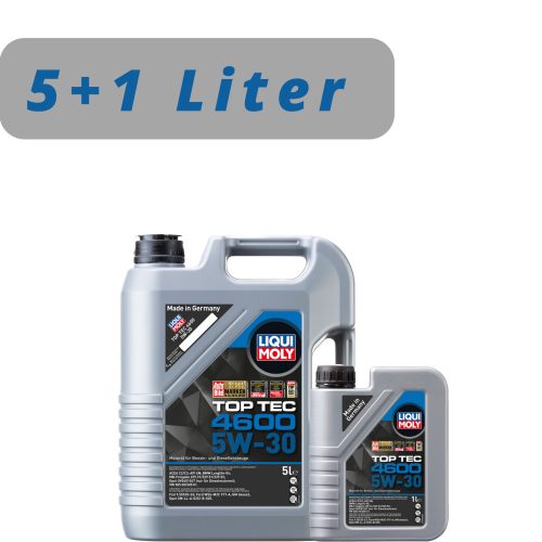 Liqui Moly Top Tec 4600 5W-30 motorolaj 5L + 1L Akciós csomag