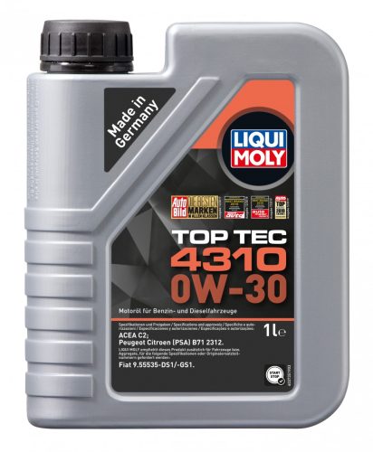 Liqui Moly Top Tec 4310 0W-30 motorolaj 1L