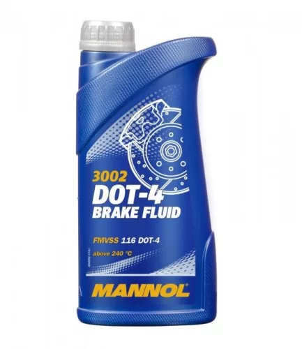 MANNOL 3002 FÉKFOLYADÉK DOT4 1 Liter (régi neve 8941)