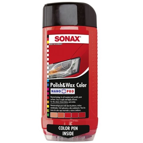 SONAX POLIR ÉS WAX PIROS 500 ML