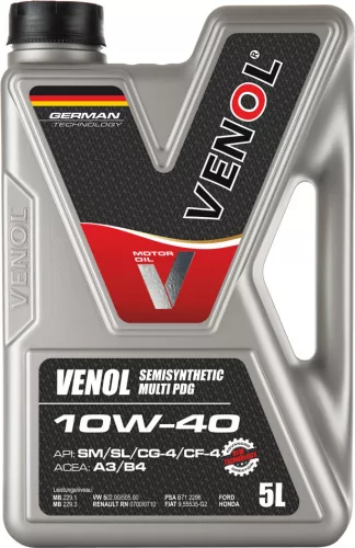 VENOL SEMISYN. MULTI PDG 10W40 5L