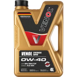 VENOL SYNT.SUPER SN SM CF 0W40 4L