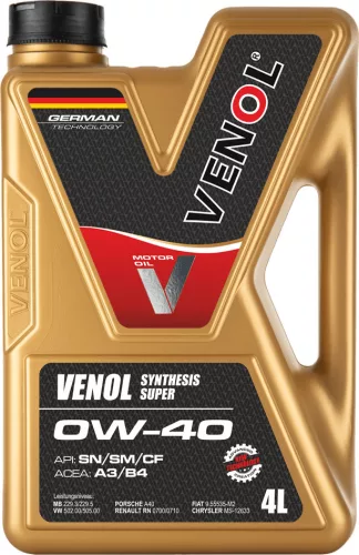 VENOL SYNT.SUPER SN SM CF 0W40 4L
