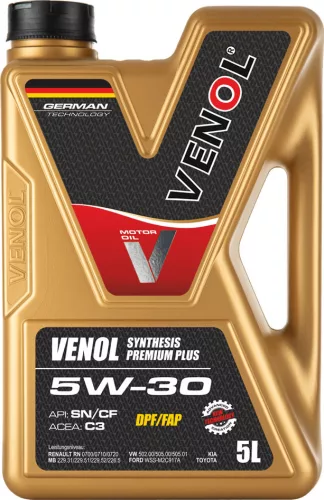 VENOL SYNT.PREMIUM PLUS 5W30 C3 5L