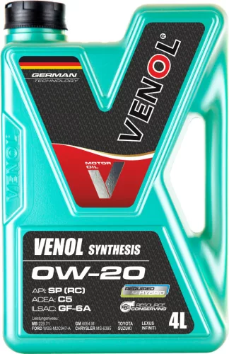 VENOL SYNT. 0W20 SP C5 GF 6A 4L