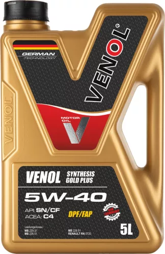 VENOL SYNTHESIS GOLD PLUS  SN CF 5W40  C4 5L